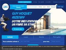 Tablet Screenshot of guyhoquet-immobilier-aizenay.com